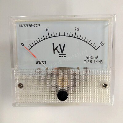 85C1 15KV/500uA 200uA 10KV/100uA直流电压表DC模拟信号电流85C1
