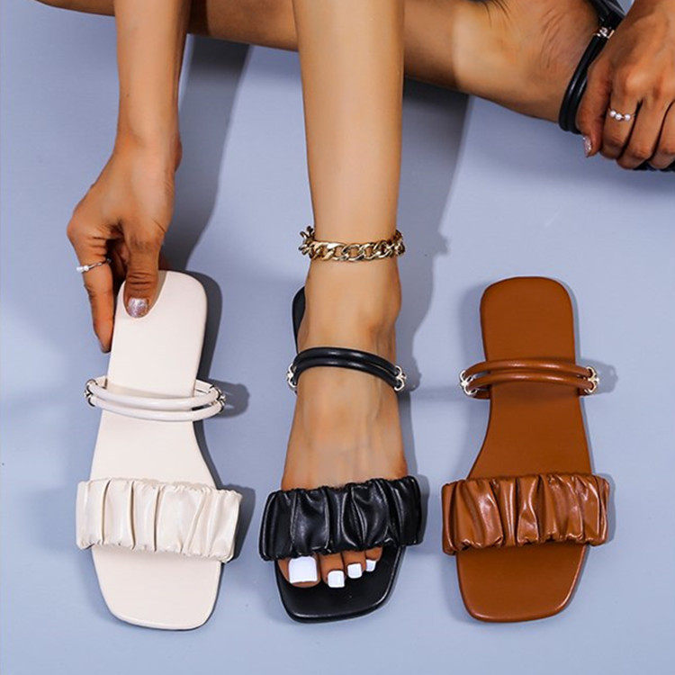 2022 Plus Size ladies slipper flat sandals women shoes 拖鞋