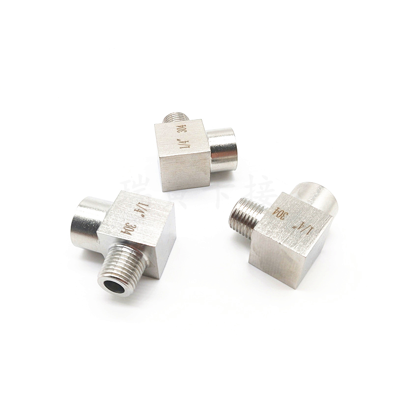 不锈钢内外丝弯头分通直