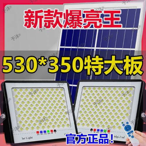 爆亮一拖二太阳能照明灯