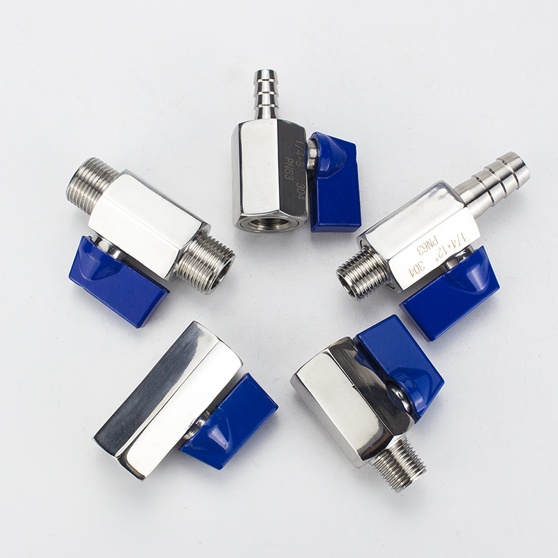 不锈钢迷你球阀内外丝微