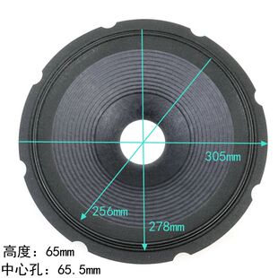 12寸喇叭纸盆布边65.5芯螺旋纹锥盆鼓纸原装JBL M112-8外径305mm