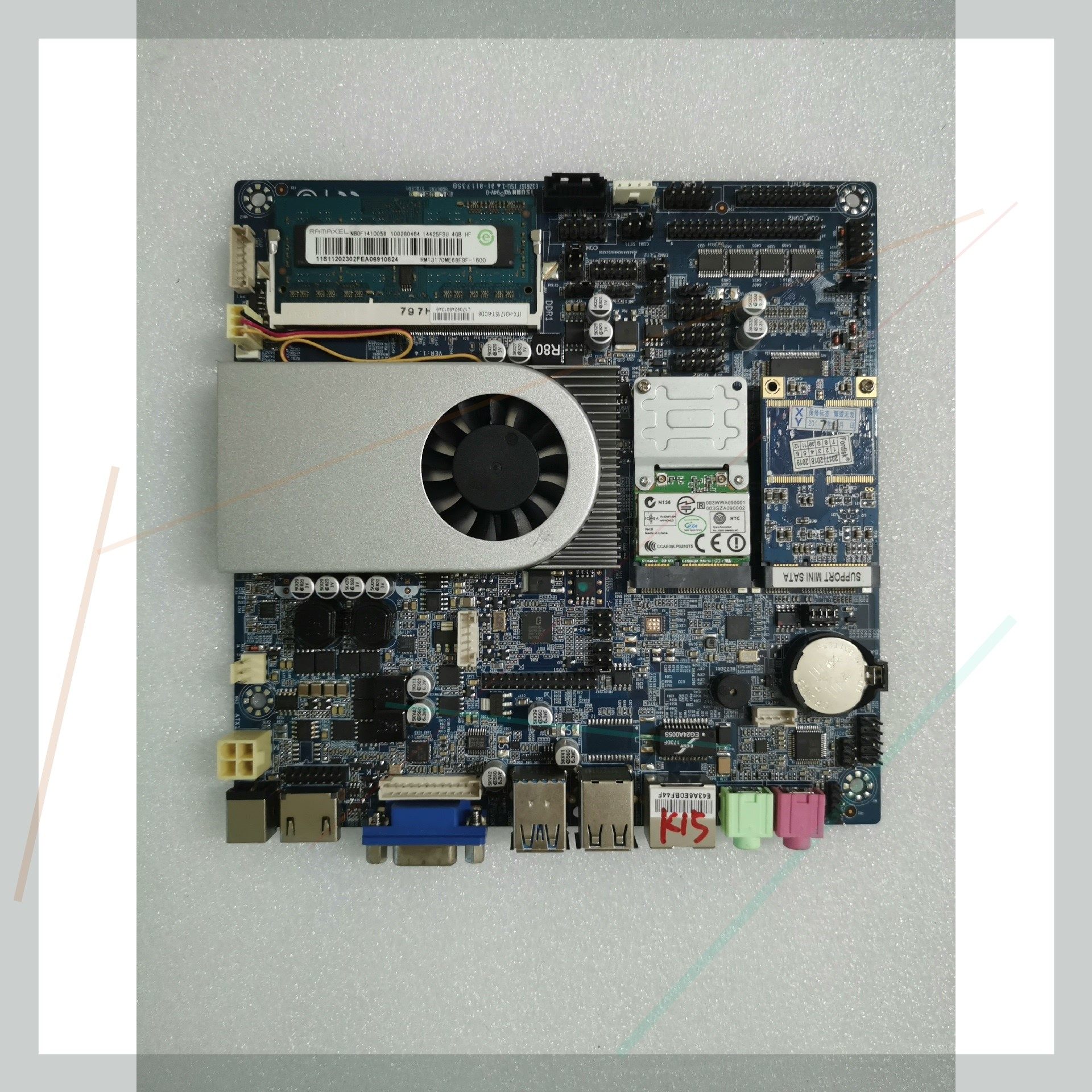 itx-4100ut工控主板,4代i3 cpu,lvds,h