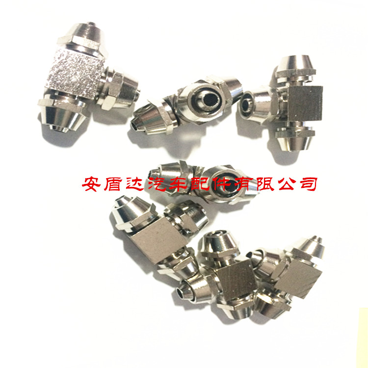 气动管快拧接头型铜三通