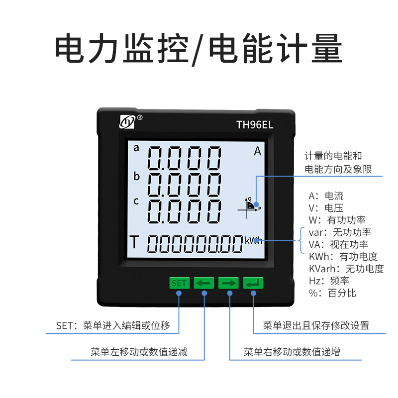 工业级三相多功能电表有