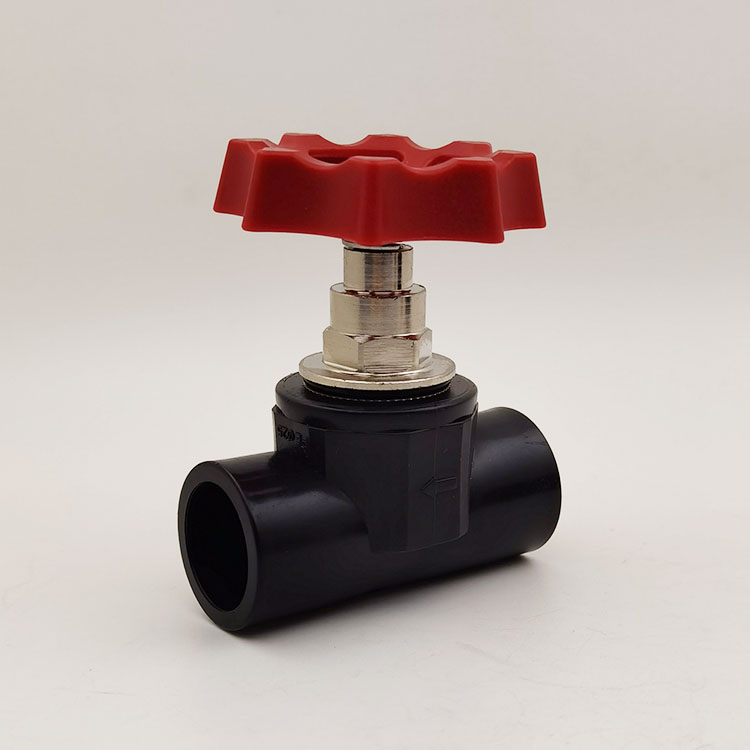 PE截止阀20 25 32HDPE卡簧升降式铜杆铜芯阀门PE水管管件阀门开关
