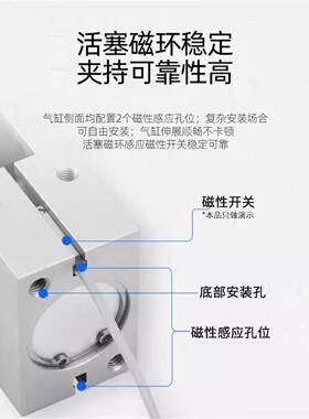 CHELIC气动手指气缸HDZ10 HRZ16C 20B 25 32 40平行机械夹爪原装