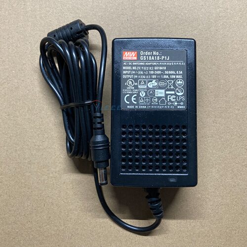 明纬GS18A18-P1J 18V1A直流电源适配器
