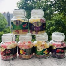 嘉云cavendish harvey mixed fruit德国进口糖果嘉云糖玻璃瓶300g