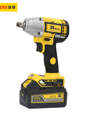 波斯智能语音大扭力两用锂电电动冲击扳手充电器电池开关BS660189