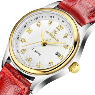 Watches Men Leather Date Quartz Wrist Watch Male Female