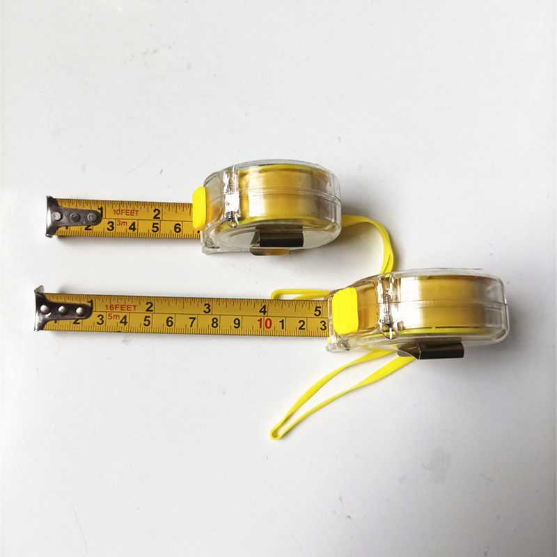19mm宽钢卷 高耐磨工程卷尺公制英制5米3m家用多功能透明尺子量具
