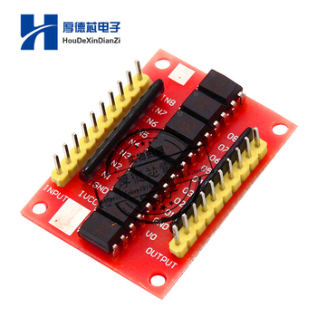 12V 8路光电耦合器隔离板高电平触发隔离模块正相放大板50mA