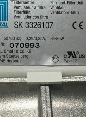 议价SK3326107 SK3326.107 W2E200-HH38-07 威图机柜专用风扇