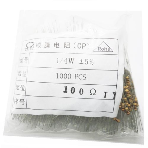 1/4W 910R 910欧 全新 碳膜电阻 一包1000个 现货可直拍