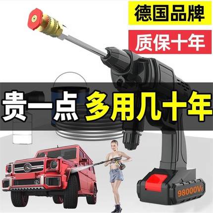 日本进口牧田利沁高压洗车机全自动水枪便携强力无线充电式锂电池