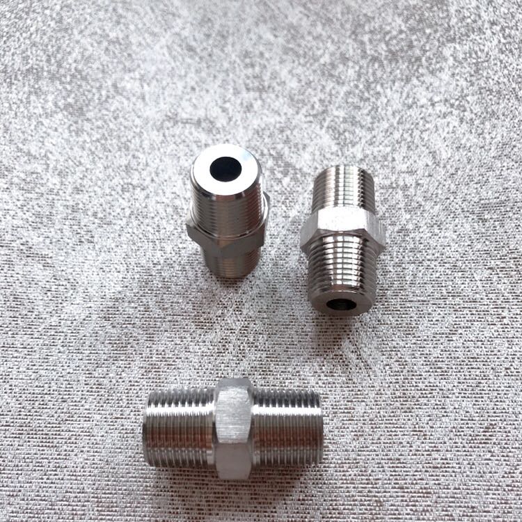 不锈钢对丝双外接头两边