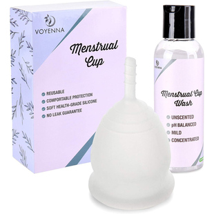 不懂瞎卖！就是便宜！可重复使用女士月经杯洗涤液防漏神器月事杯