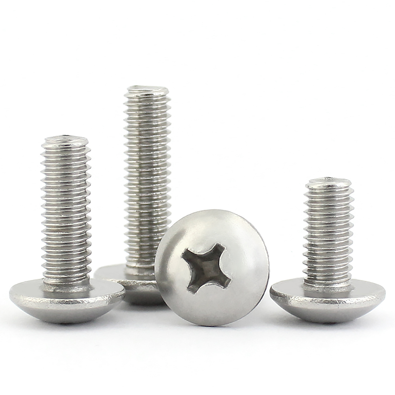 不锈钢十字大扁头螺丝槽