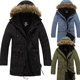 down jackets winter Men boy collar man hooded fur parka coat