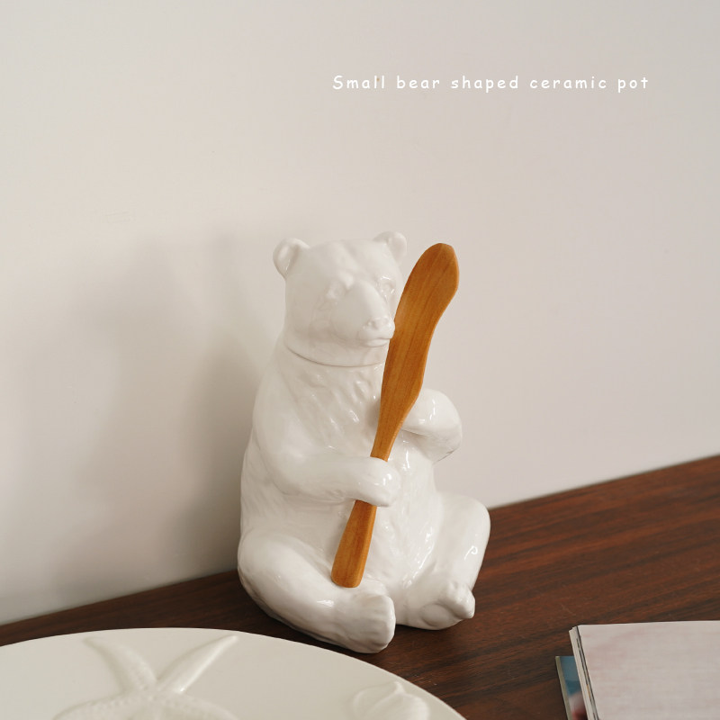 北欧风格简约的北极熊设计陶瓷造型罐子 蜂蜜糖果罐 家居装饰摆件,玩具/童车/益智/积木/模型,其它玩具,淘宝优惠券,粉丝福利购,淘宝优惠卷