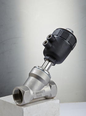 不锈钢气动内螺纹角座阀KangSaite康赛特角阀2000Y/A-J614F-25P