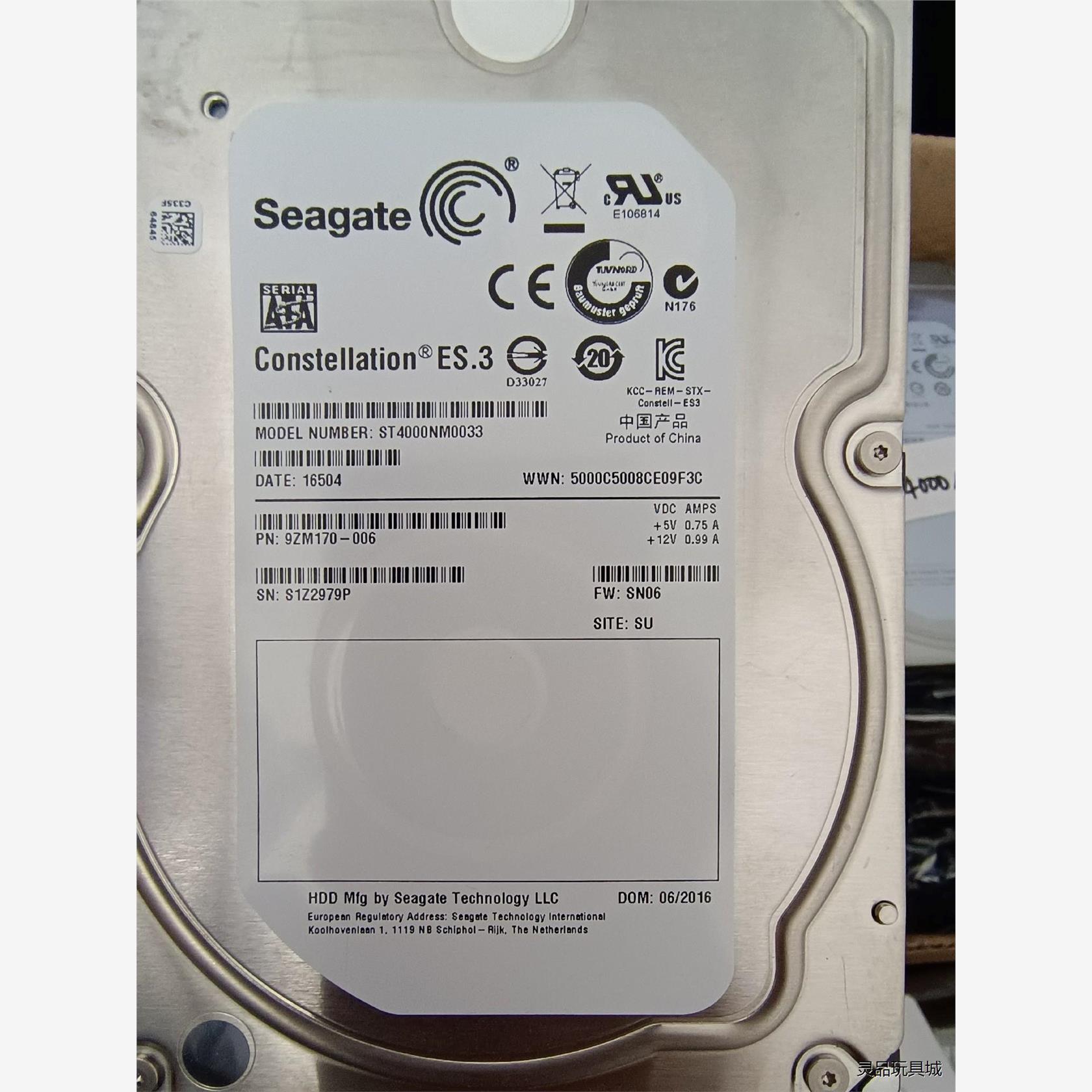 全新二手联想备件库存4t硬盘 st4000nm0033议价商品