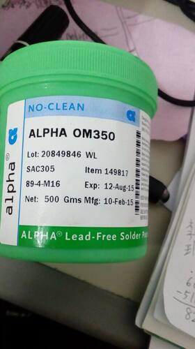 阿尔法正品OM350/OM338/OM338PT无铅锡膏SAC305焊锡浆 ALPHA500G