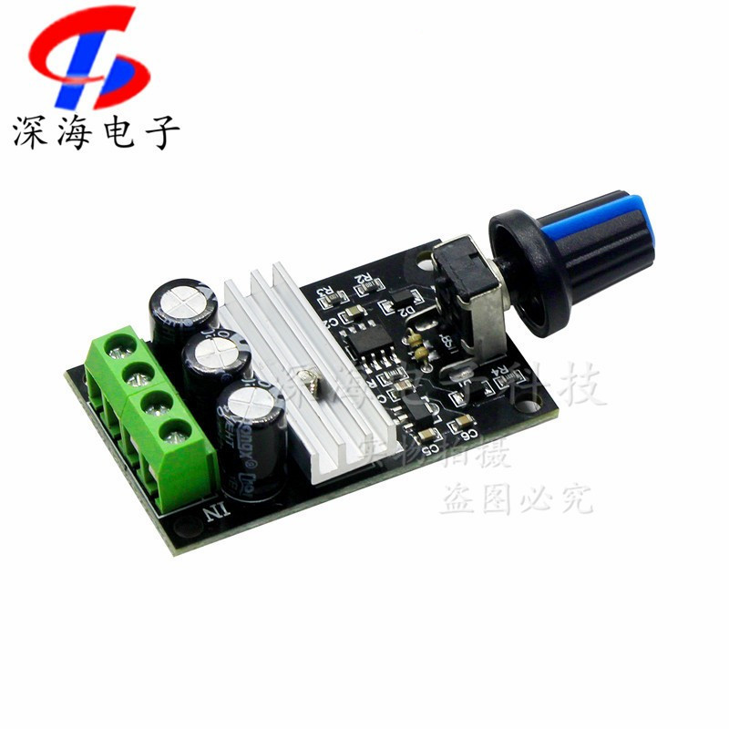 PWM直流电机旋转调速器控制器6V12V24V28V 3A调速开关模块1203B