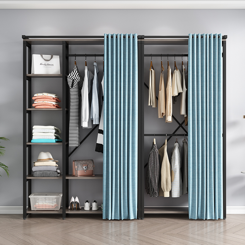 简约衣帽间置物架家用一