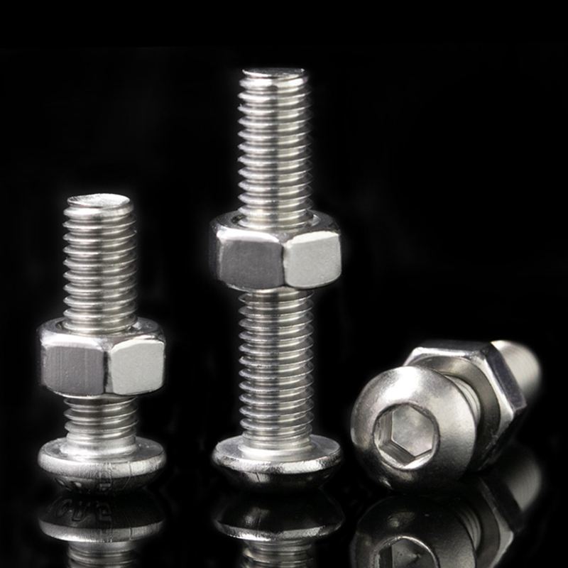 不锈钢盘头内六角螺丝母