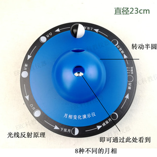 月相变化演示仪小学科学六年级下册地理实验课教具学具满月新月弦
