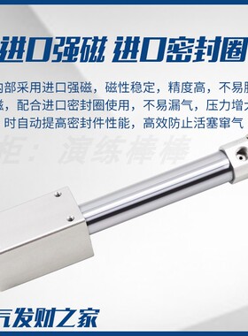 CY3B磁偶式无杆气缸气动CY1B10/15/20/25/32/40-50X100X150长行程