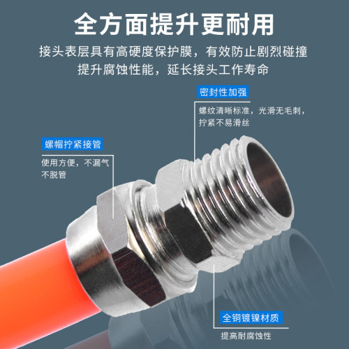 气管快速接头铜拧直通弯