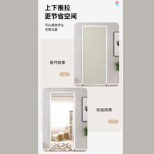 无地轨蜂巢上下折叠门铝合金隐形推拉门卧室卫生间厨房厕所隔厂家
