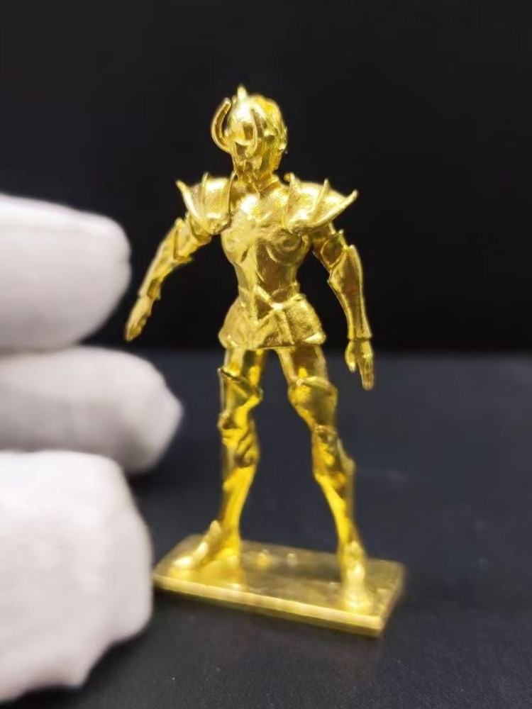 纯铜圣衣神话金男儿童房圣斗士山羊座修罗初版重生版手办模型摆件