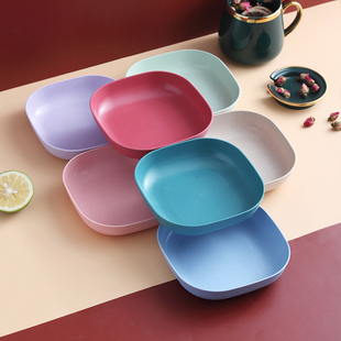 吐骨头碟家用骨碟餐桌装鱼刺骨头盘耐摔塑料小碟子水果零食干果盘