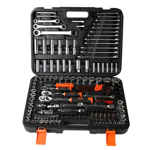 华丰巨箭汽修150件套修车工具大中小飞棘轮扳手套筒套装HF-81150A