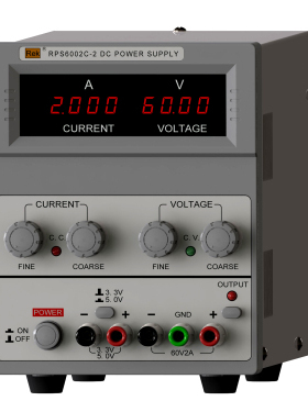 美瑞克RPS6002C-2 60V 2A 4位毫安数显直流稳压可调电源