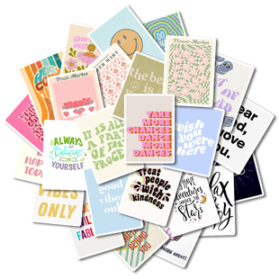 25Pcs Inspirational Quote Stickers Aesthetic Motivational De