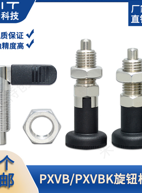 PXVB/PXVBK旋钮柱塞L把手型定位柱GN612弹簧柱塞FXVB/FXVBK分度销