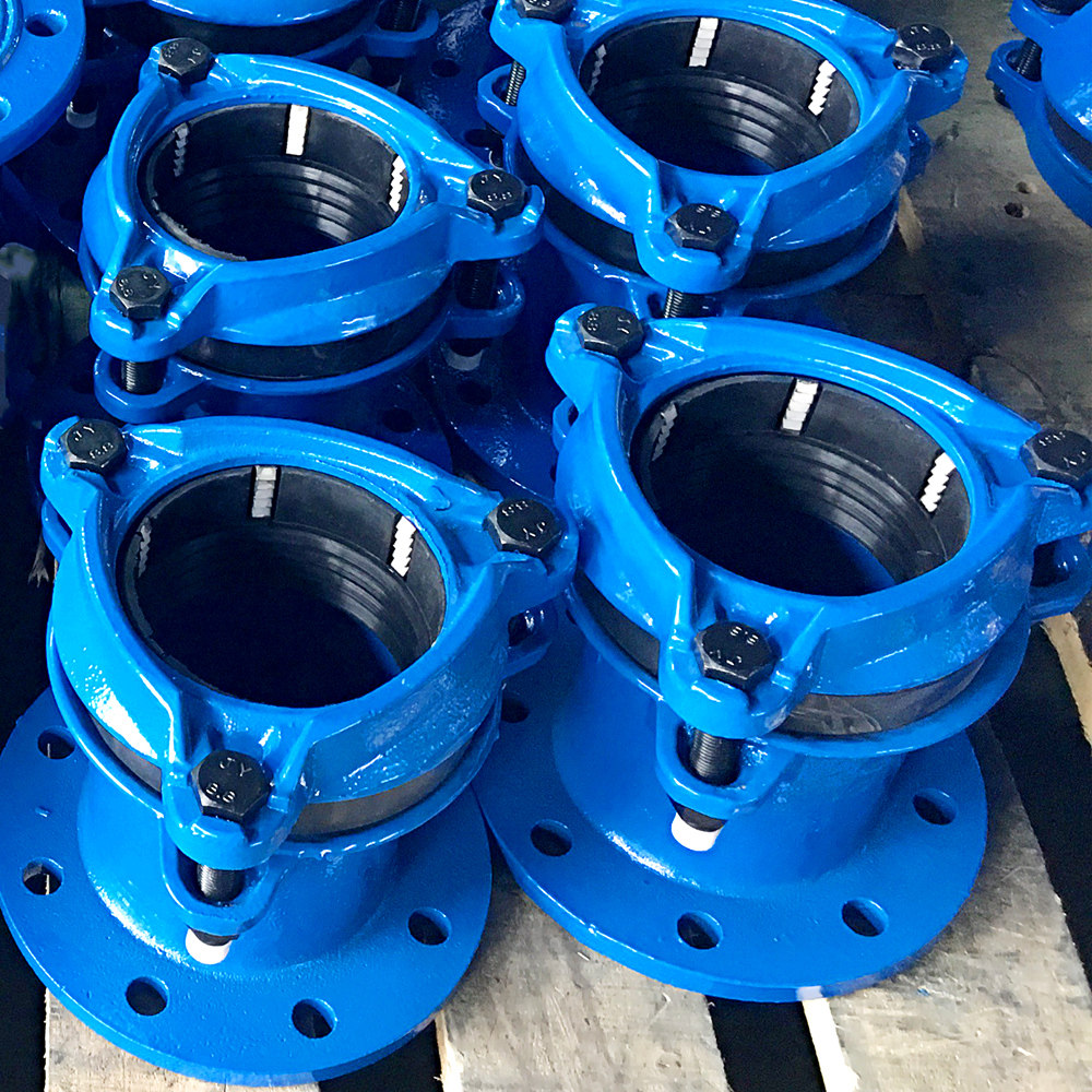 水表管道法兰连接器快速接头球墨铸铁管钢管pe管镀锌管通用安装