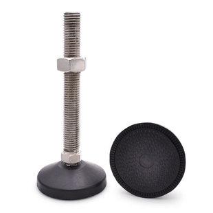 AF-80工业五金不锈钢固定地脚支撑脚座脚杯尼龙水平调节万向脚座