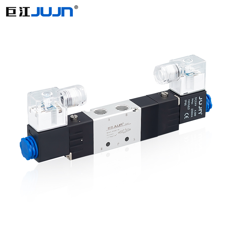 三位五通气动电磁阀4V230-08换向控制阀130-06 4V330-10 4V430-15