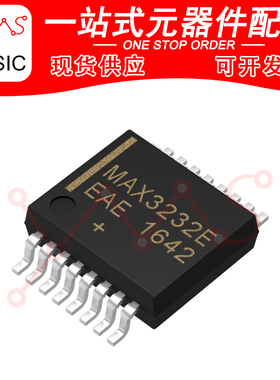 MAX3232EEAE+T MAX3232E SSOP-16 RS232芯片 收发器 YMSIC*