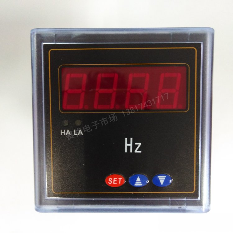 SX72 50HZ/10V 4-20mA 频率表  72*72MM 60HZ变频器频率表  赫兹