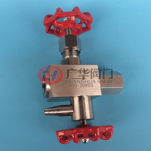 160P双开关仪表阀 压力表多功能针型阀带取样口针形截止阀CJ123W