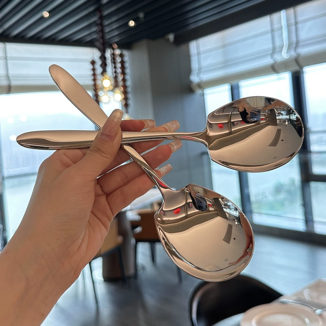 加厚不锈钢分菜勺长柄勺子家用大号勺餐厅分羹勺食堂分餐勺服务勺,农用物资,可移动滴灌袋,淘宝优惠券,粉丝福利购,淘宝优惠卷