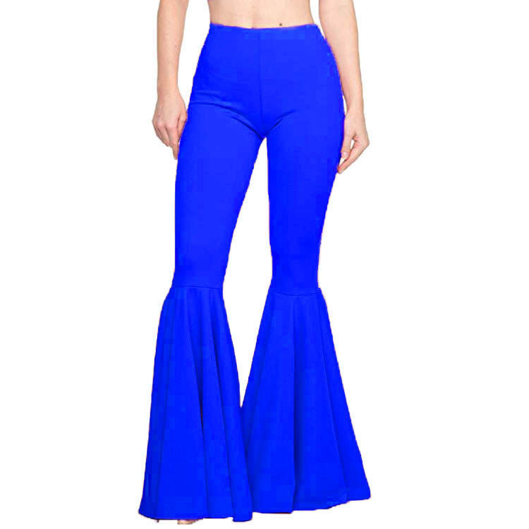Women's high waisted pleated flared pants 女士高腰褶皱喇叭裤