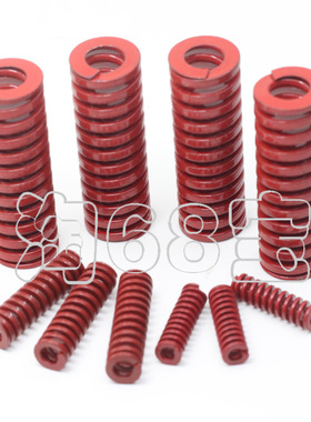 高质量红色中负荷弹簧TM20*10*20,25,30---300mm耐高温弹性垫片